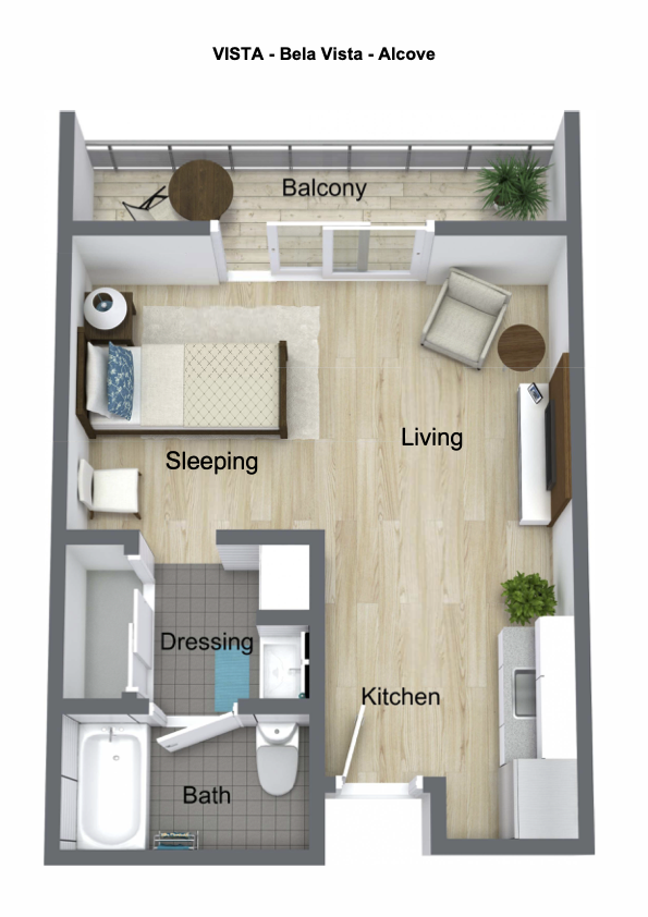 Bela Vista Alcove Floor Plan